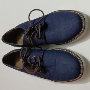 JF FERRAR Men's Morton Navy Denim Oxford Shoe - 7M